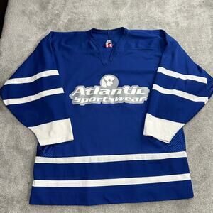 Vintage Atlantic Sportswear Hockey Jersey Size Large Y2K Baggy 2000s NHL